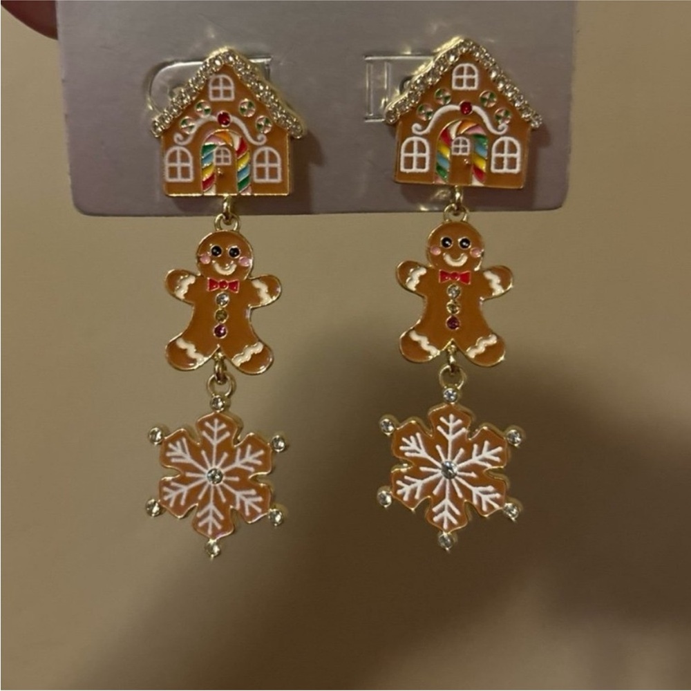 Gingerbread Drop Earrings